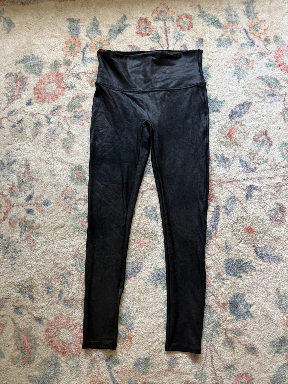 SPANX Black Faux Leather leggings